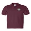 ALLNTRENDS Men's Polo T Shirt Department of Defense Embroidered USA Ministry (S, Maroon) view 1