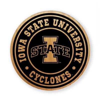 Iowa State Alderwood Coasters - Set of 4