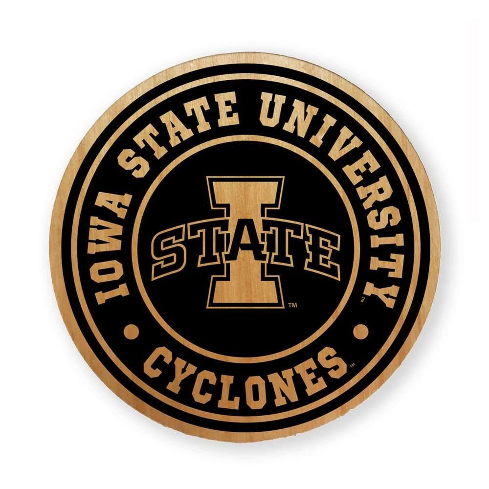 Iowa State Alderwood Coasters - Set of 4