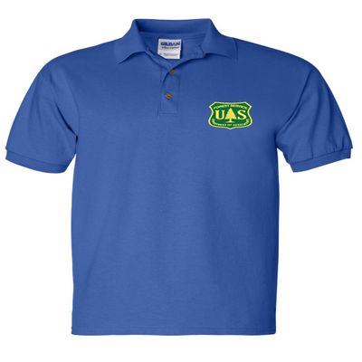 ALLNTRENDS Men's Polo T Shirt Forest Service Embroidered USDA National US Tee (L, Royal Blue)