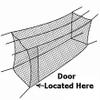 10' x 12' x 50' #24 HDPE (42PLY) with Door Baseball Softball Batting Cage net view 3