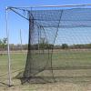 10' x 12' x 50' #24 HDPE (42PLY) with Door Baseball Softball Batting Cage net view 4