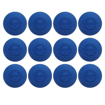Velocity Practice Lacrosse Balls - 1, 2, 3, 6, 12, 18, 24, 36, 60 and 120 Packs - Official Size and Weight - Royal Blue