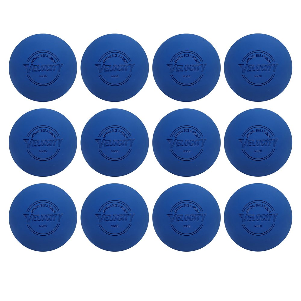 Velocity Practice Lacrosse Balls - 1, 2, 3, 6, 12, 18, 24, 36, 60 and 120 Packs - Official Size and Weight - Royal Blue
