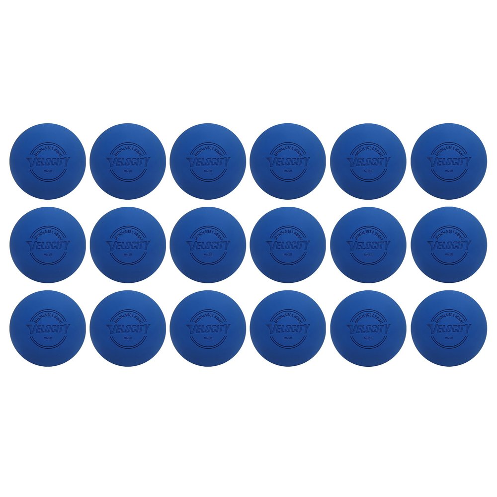 Velocity Practice Lacrosse Balls - 1, 2, 3, 6, 12, 18, 24, 36, 60 and 120 Packs - Official Size and Weight - Royal Blue