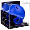Acrylic Display Case for Baseball Batting Helmet Premium Baseball Display Case with Wall Mount and Polished Edges Durable Display Cases for Collectibles.Dim:12.25 L x 10 D x 10.5 H (A012-BR) view 1