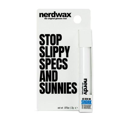 Nerdwax Glasses Wax - Single | Stop Sliding Glasses | Anti-Slip Eyewear Retainer | As Seen on Shark Tank