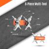 Granite Stash Multi-Tool Kit - Compact Bike Tools Stored Inside Steerer Tube, Tapered Steerer Model (Orange) view 4