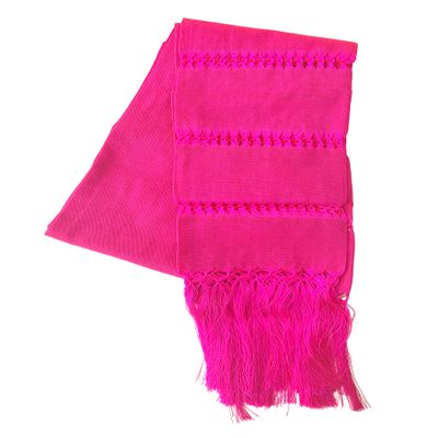 ALKIMIA INC Mexican Handmade Fiesta Rebozo Shawl XLarge (Fucsia)