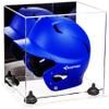 Acrylic Display Case for Baseball Batting Helmet Premium Baseball Display Case with Clear Base and Polished Edges Durable Display Cases for Collectibles .Dim: 12.25" L x 10" W x 10.5" H (A012-BR) view 1