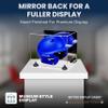 Acrylic Display Case for Baseball Batting Helmet Premium Baseball Display Case with Clear Base and Polished Edges Durable Display Cases for Collectibles .Dim: 12.25" L x 10" W x 10.5" H (A012-BR) view 2