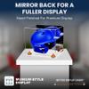 Acrylic Display Case for Baseball Batting Helmet Premium Baseball Display Case with Clear Base and Polished Edges Durable Display Cases for Collectibles .Dim: 12.25" L x 10" W x 10.5" H (A012-OR) view 2