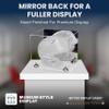 Acrylic Display Case for Baseball Batting Helmet Premium Baseball Display Case with Clear Base and Polished Edges Durable Display Cases for Collectibles .Dim: 12.25" L x 10" W x 10.5" H (A012-SR) view 2