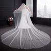 EllieHouse Women's 2 Tier Simple Ivory Wedding Bridal Veil With Metal Comb L11IV view 2