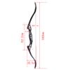 AMEYXGS Archery Recurve Bow 62" Takedown Bow Darw Weight 30-60LB Aluminum Alloy Bow Riser - Right Hand (30 LB) view 3