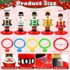 Happy New Year Christmas Games for Family Kids 5 Pack Large Inflatable Nutcrackers Ring Toss Game Grandkids Adults,Christmas Games Decorations for Indoor Outdoor Stocking Stuffers Toys Gifts Holiday view 3