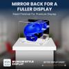 Acrylic Display Case for Baseball Batting Helmet Premium Baseball Display Case with Clear Base and Polished Edges Durable Display Cases for Collectibles .Dim: 12.25" L x 10" W x 10.5" H(A012-WR) view 2