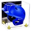 Acrylic Display Case for Baseball Batting Helmet Premium Baseball Display Case with Clear Base and Polished Edges Durable Display Cases for Collectibles .Dim: 12.25" L x 10" W x 10.5" H(A012-YR) view 1