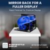 Acrylic Display Case for Baseball Batting Helmet Premium Baseball Display Case with Clear Base and Polished Edges Durable Display Cases for Collectibles .Dim: 12.25" L x 10" W x 10.5" H (A012-SR) view 2