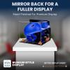 Acrylic Display Case for Baseball Batting Helmet Premium Baseball Display Case with Wall Mount and Polished Edges Durable Display Cases for Collectibles.Dim:12.25 L x 10 D x 10.5 H (A012-OR) view 2