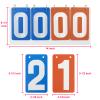 GOGO 4-Digital PVC Score Keeper Tabletop Scoreboard Portable for Match (Blue VS Yellow Card) view 3