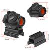 Feyachi RDS-23 2MOA Red Dot Sight Compact Red Dot Scope with 0.83 Riser Mount Absolute Co-Witness with Iron Sight view 4