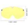 Bike Helmet Goggles Visor Shield, Removable/Detachable Magnetic Visor Goggles Shield Yellow for Cycling Helmet in Model BC-069 view 2