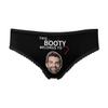 Custom Personalized Funny Boyfriend Face This Belongs to Black Women's Brief Panty Printed with Photo XXXL view 1