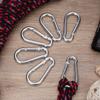 3 Inch Carabiner Clip Spring Snap Hook Heavy Duty 6pcs M8x80mm for Fitness Hammock Swing Camping Hiking view 4