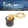 Boat Drain Plug Gorgeri Boat Bung Drain Plug Brass Rubber Snap Tight Boat Drain Plug Marine Boat Accessories for 1-1 / 4in Holes Marine Drain Plug view 2
