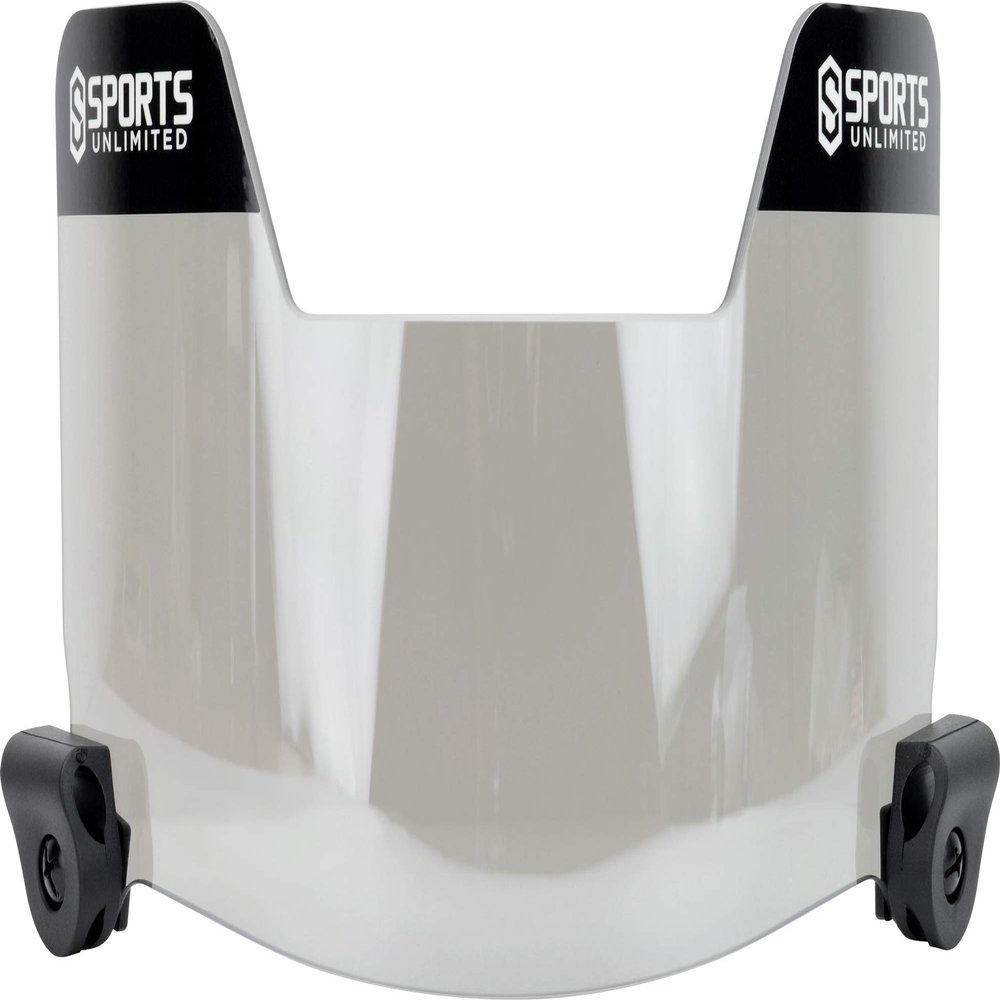 Sports Unlimited Universal Football Visor for Helmet, Football Helmet Visor, (Clear, Black and Mirror Options)
