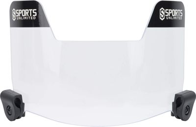 Sports Unlimited Universal Football Visor for Helmet, Football Helmet Visor, (Clear, Black and Mirror Options)