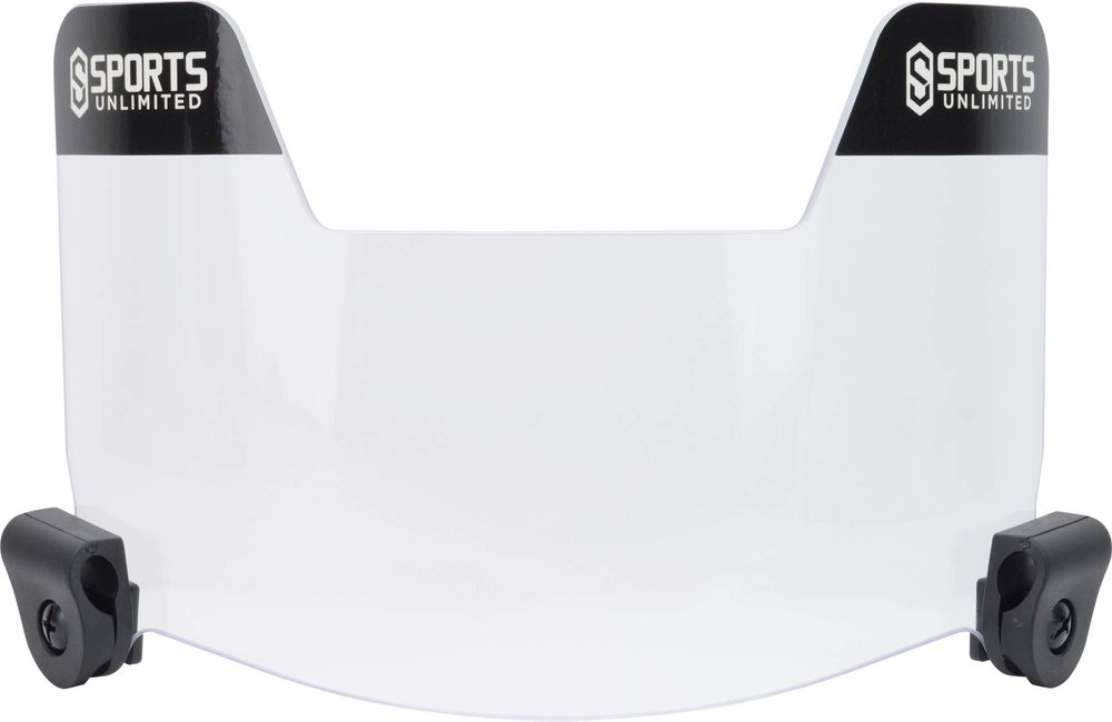 Sports Unlimited Universal Football Visor for Helmet, Football Helmet Visor, (Clear, Black and Mirror Options)