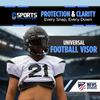 Sports Unlimited Universal Football Visor for Helmet, Football Helmet Visor, (Clear, Black and Mirror Options) view 2