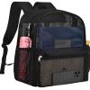 Paxiland Mesh Backpack Lightweight See Through College Student Backpack for Commuting Swimming Travel Beach Outdoor Sports - Black view 1