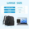 Paxiland Mesh Backpack Lightweight See Through College Student Backpack for Commuting Swimming Travel Beach Outdoor Sports - Black view 3