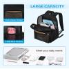 Paxiland Mesh Backpack Lightweight See Through College Student Backpack for Commuting Swimming Travel Beach Outdoor Sports - Black view 4
