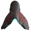 All Purpose AP Leather English Saddle with Teal Trim (Dark Brown, 14") view 1