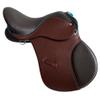 All Purpose AP Leather English Saddle with Teal Trim (Dark Brown, 14") view 3