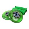 Replacement Razor Scooter Wheels, Abec 7 Bearings, Handle Bar Grips (Green/Green) view 1