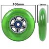 Replacement Razor Scooter Wheels, Abec 7 Bearings, Handle Bar Grips (Green/Green) view 3