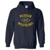 AH1107 - Michigan Wolverines Stitch Arch Hoodie - Medium - Navy view 1