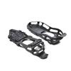 ideanovo Ice Grips Traction Cleats Ice Cleat Snow Grippers Non-Slip Over Shoe Rubber Spikes Crampons Anti Slip Durbale Crampons Slip-on Stretch Footwear (Black, Small(32-36)) view 2