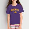YS03 - Northern Iowa Panthers Arch Logo Youth T-Shirt - X-Large - Purple view 3