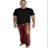 Harry Potter Men's Hogwarts House Crest Plaid Lounge Pajama Pants (Gryffindor, XX-Large) view 2