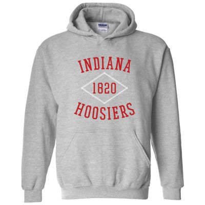 AH1107 - Indiana Hoosiers Stitch Arch Hoodie - Large - Sport Grey