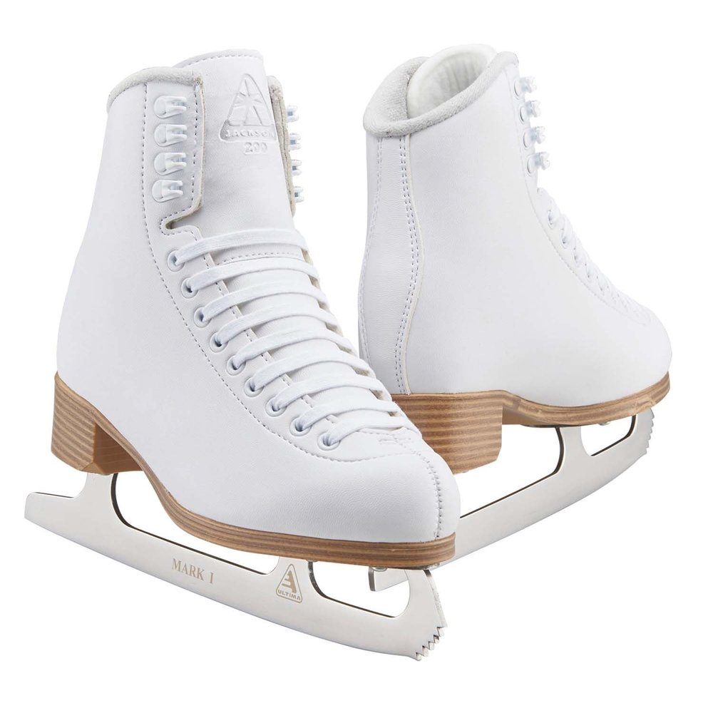 Jackson Ultima Classic 200/500 Womens Ice Skates for Women & Girls Ice Skates  Comfortable Figure Skates for Ice Skating & Recreational Figure Skating, Size 10 Medium Width  White