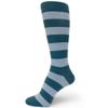 Spotlight Hosiery Two Color Striped Mens Dress Socks,Blue Green/Light Blue view 1