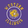 YS04 - Western Illinois Leathernecks Distressed Circle Logo Youth T-Shirt - X-Large - Purple view 2