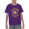 YS04 - Western Illinois Leathernecks Distressed Circle Logo Youth T-Shirt - X-Large - Purple view 4
